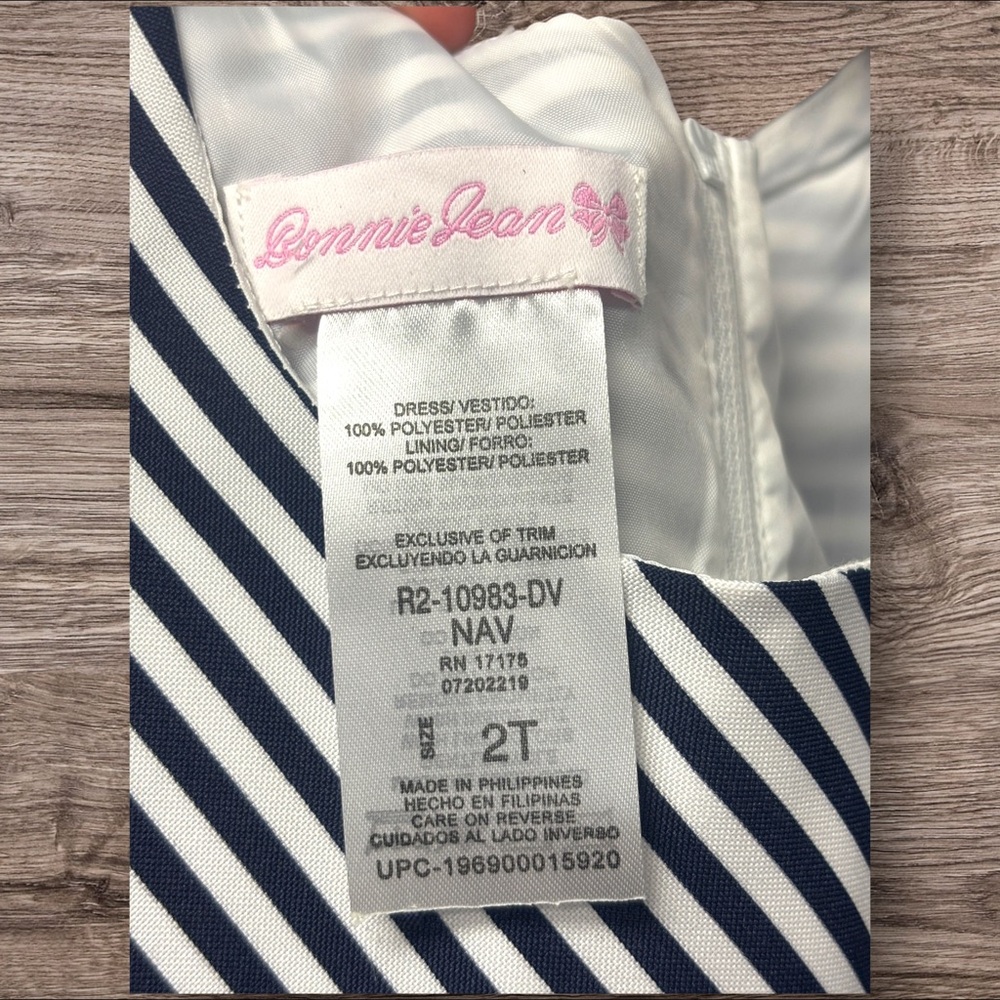 NWT Bonnie Jean 2T Pleated Sundress Sleeveless Halter. 15% off w 2+ bundle. - Picture 5 of 9